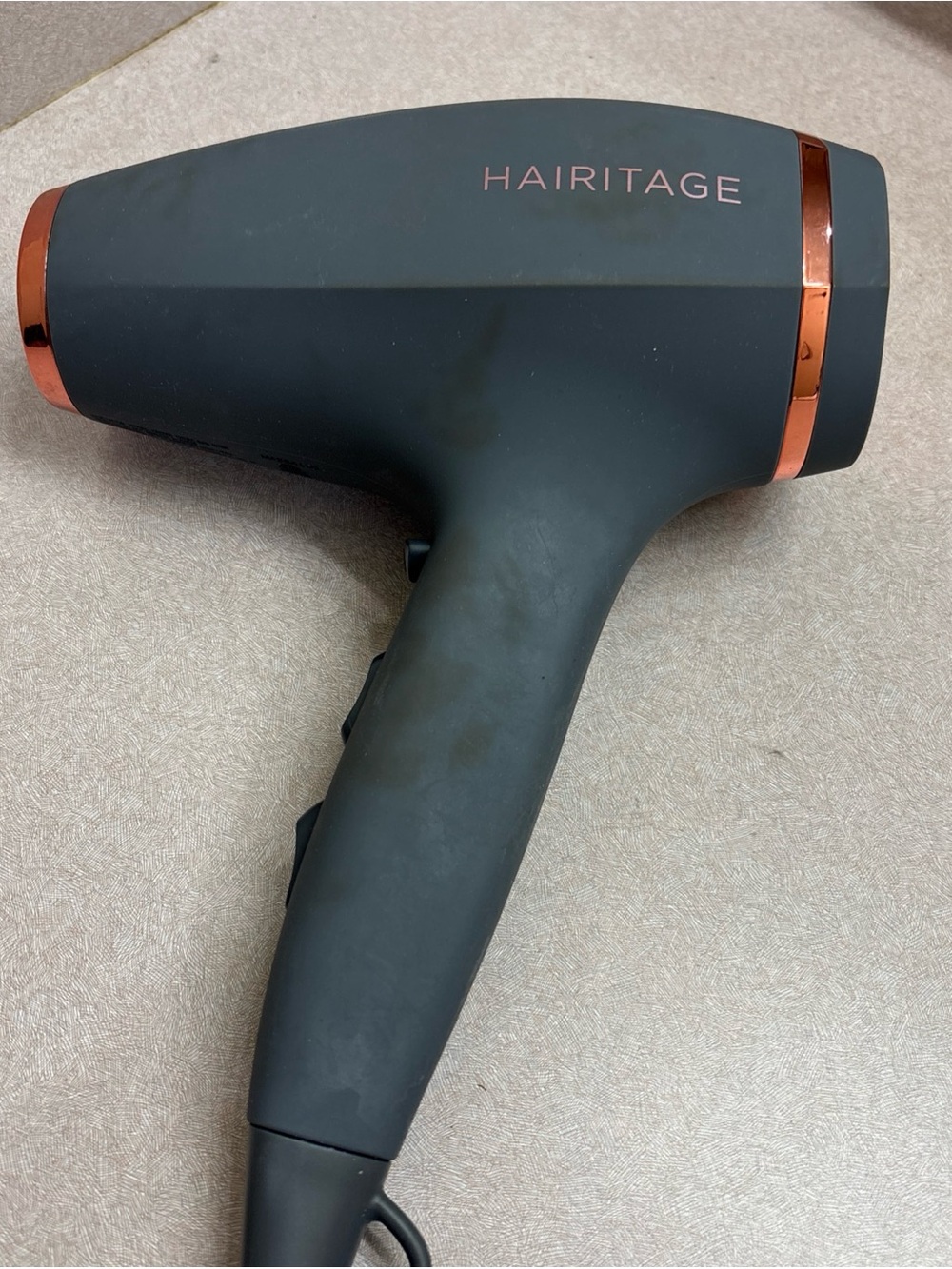 HAIRITAGE HAI0058 1875W Hair Dryer Grey & Rose Gold - Powerful Styling